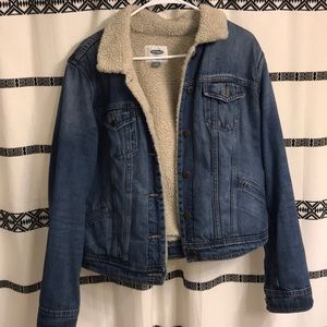 Old Navy Sherpa Lined Jean Jacket